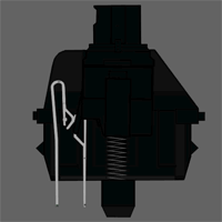 Cherry MX Black switch animation